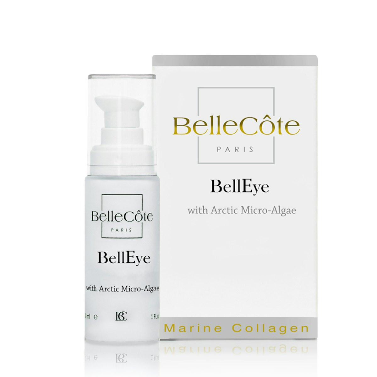 BelleCote Paris' BellEye with Arctic MicroAlgae Skin Inc.