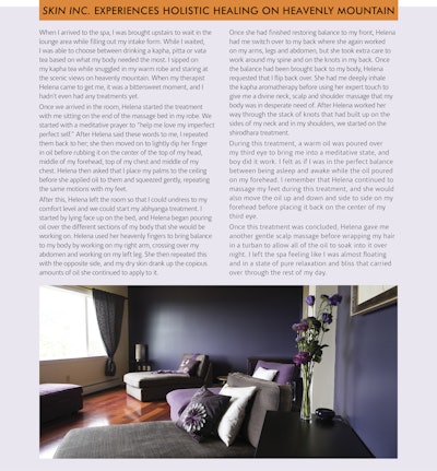 SI: How do you set the ambiance for your spa?