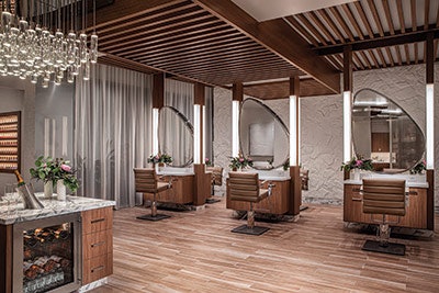 Brandy Ashford (BA): After I graduated high school, I went to school to become a cosmetologist. While I was in school, I worked for The Spa in the Palms as a spa receptionist. After I graduated, I started doing hair while still working as a spa receptionist. One of my directors at the time said they wanted to promote me to a supervisor. I was a little hesitant, but I accepted the position and got into the management side of spa. As soon as I started to get my feet wet, I loved it. I love the business and creative side that comes with it as well as managing people, and I really love creating outstanding services. I grew from a supervisor to assistant manager to director, so I’ve been working with this company for 11 years.