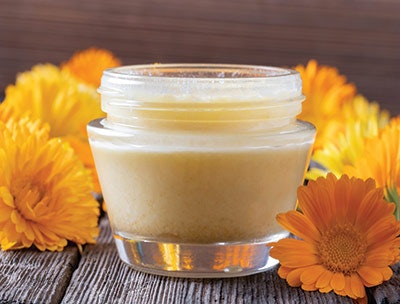 According to an article published in Pharmacognosy Review,4 C. officinalis Linn., or pot marigold, has been traditionally used to treat inflammation in internal organs, gastrointestinal ulcers and menstrual cramps, as a diuretic, and for heavy sweating during convulsions. It also addresses inflammation of the oral and pharyngeal mucosa, wounds and burns and poor eyesight.