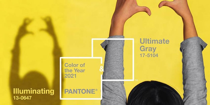 Pantone's 2021 colors of the year are: 17-5104 Ultimate Gray and 13-0647 Illuminating.