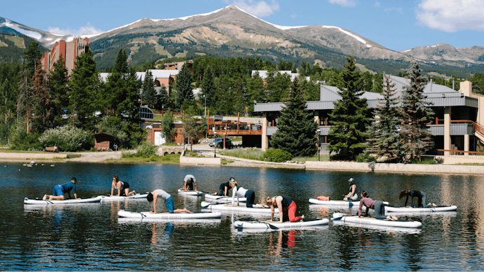 SUP Yoga at Breck Mountain