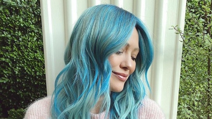 Hillary Duff, Hair by Riawna Capri, @riawna on Instagram