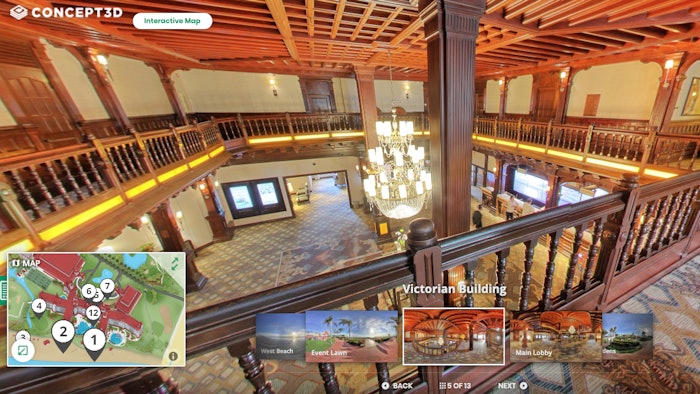 Hotel del Mar Concept3D 360 Virtual Tour Software
