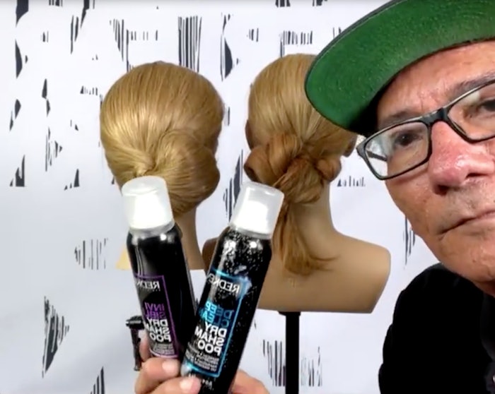 Sam Villa with Redken Dry Shampoos