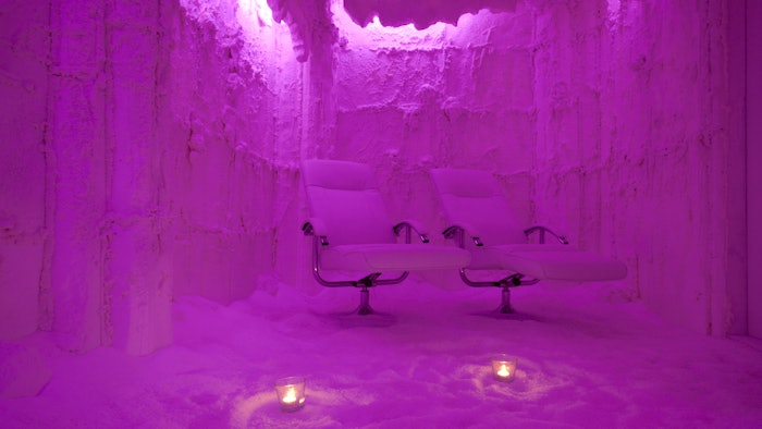 Violet salt cave