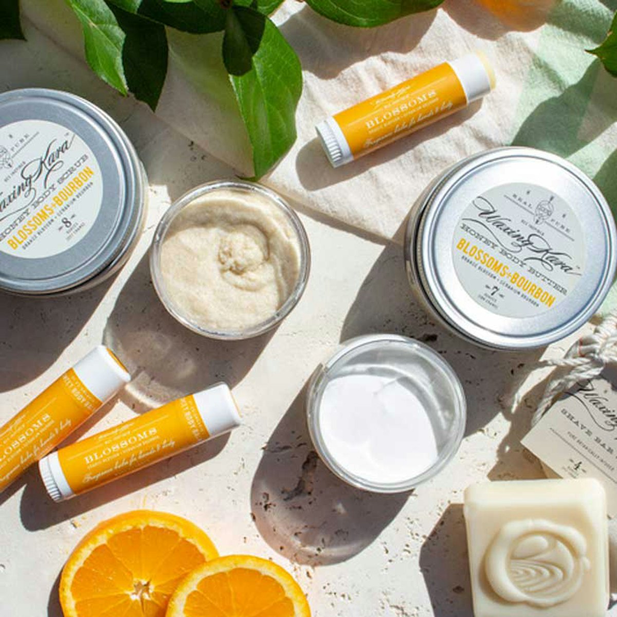 Waxing Kara's Blossoms and Bourbon Collection From Waxing Kara Skin Inc.