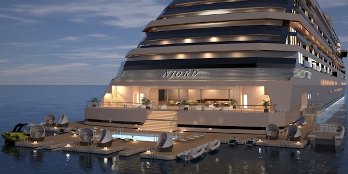 Chenot will be offered aboard the private residential community at sea. Photo: Chenot.