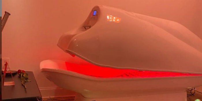 The Infrared Sauna Pod. Photo: Touch-Free Spa's Instagram.
