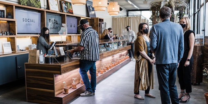 Inside Papa & Barkley Social. Photo: Leon Villagomez.