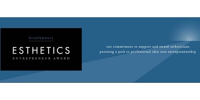 The Esthetics Entrepreneur Award will reward four estheticians pursuing professional skin care entrepreneurship with tools and education to grow their esthetics careers.