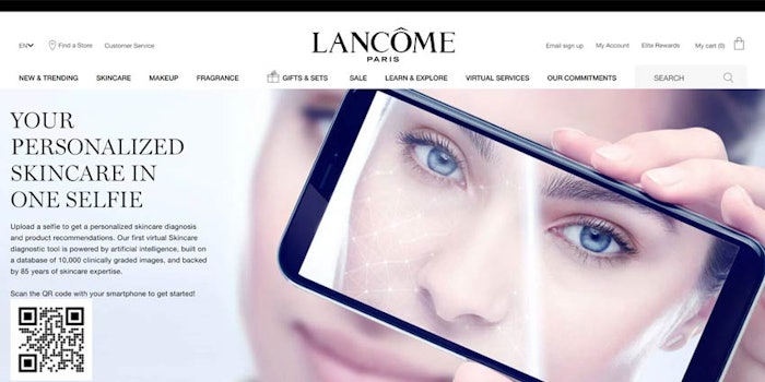 Lancome has launched an AI-backed platform for personalized skin care recommendations.