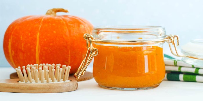 Pumpkin enzymes in skin care produts can encourage exfoliation, reduce breakouts, stimulate collagen and brighten skin complexion, per an article from Yahoo.