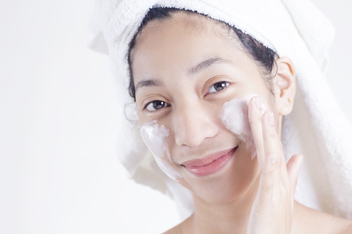 Moisture sandwiching is a trend from Korea that involves applying active and hydrating products immediately after cleansing while skin is still damp.