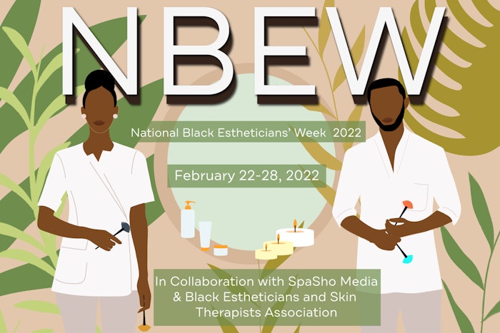 SpaSho's 2022 National Black Estheticians’ Week will feature speakers and giveaways from Sephora, SpaSho, ASCP and Skin Inc.