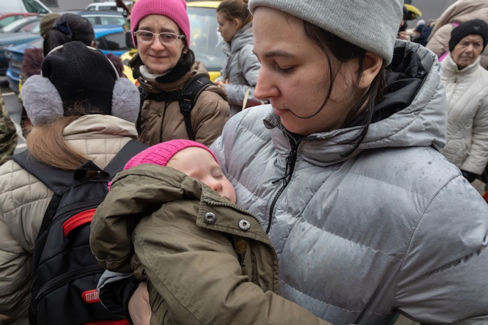 Ukranian mother and child