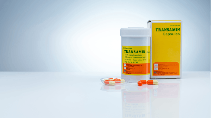 Tranexamic Acid is a rising ingredient trend in skin care for its ability to prevent the growth of new blood vessels and skin pigmentation.