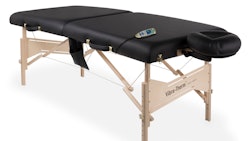 Earthlite Vibratherm Table With Facepillow Black