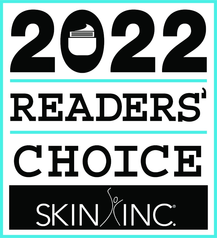 Skin Inc. Readers' Choice Awards are nominated and voted for by the industry, making it the awards to determine what is the best in the market, and nominations are now open until July 1, 2022