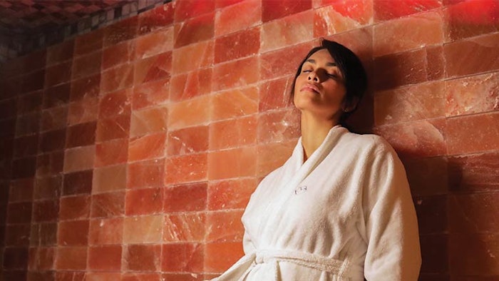 Woman relaxing at the spa