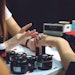 Manicurist showcasing encapsulation technique