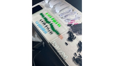 Aprés Nails looks as part of the Maisie Wilen NYFW show, nails by Sojin Oh