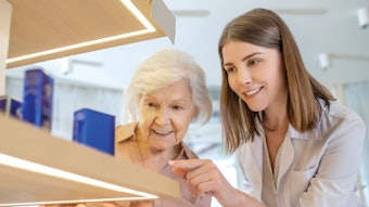 woman shopping for beauty products