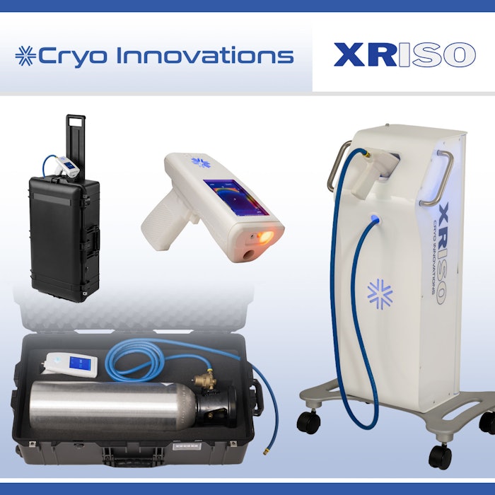 Cryo Innovations Luances The XR ISO Local Cryotherapy Unit