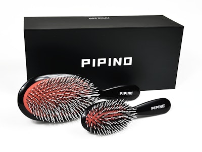 The Pipino Pro Brush comes in two sizes, small and large, as well as a box set featuring both brushes.