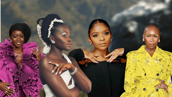 The stars dazzled on the Black Panther: Wakanda Forever red carpet and showed off some stunning nail looks.