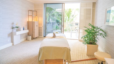 A treatment room at the SpaHalekulani