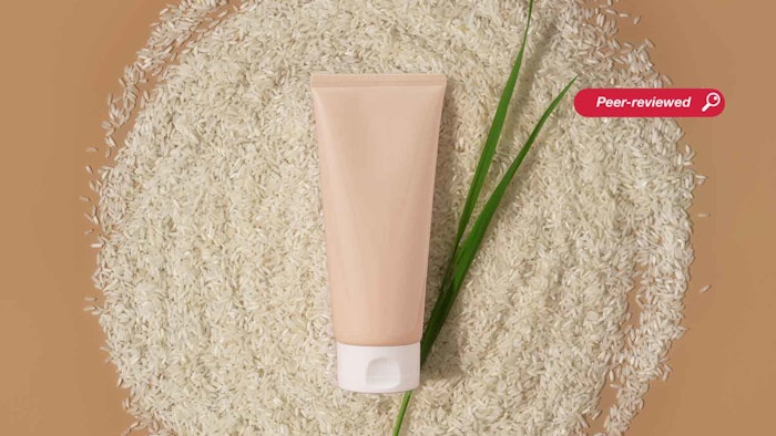 The rating tests for sensory properties showed the formula containing the rice starch delivered a skin feel that was comparable to synthetic alternatives. It made a particularly strong contribution to “pleasant texture,” “distribution,” “gliding” and “powdery feel,” compared with the benchmarks.