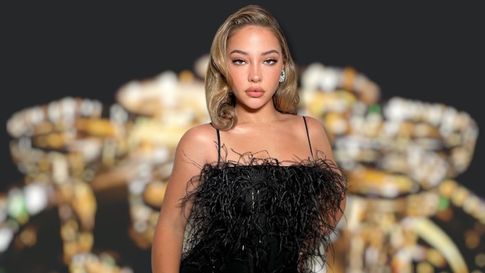 Champagne Blonde on Madelyn Cline, by Matt Rez, @colorbymattrez.