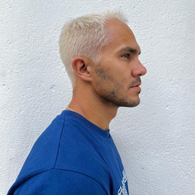 Julianne Paris Empey created Big Time Rush band member Carlos PenaVega's platinum blonde hair look.
