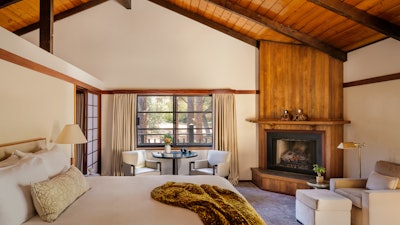 The newly enhanced guest rooms at Golden Door.
