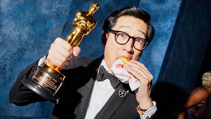 Learn how Anissa Salazar created Best Supporting Actor winner Ke Huy Quan's Academy Awards look.