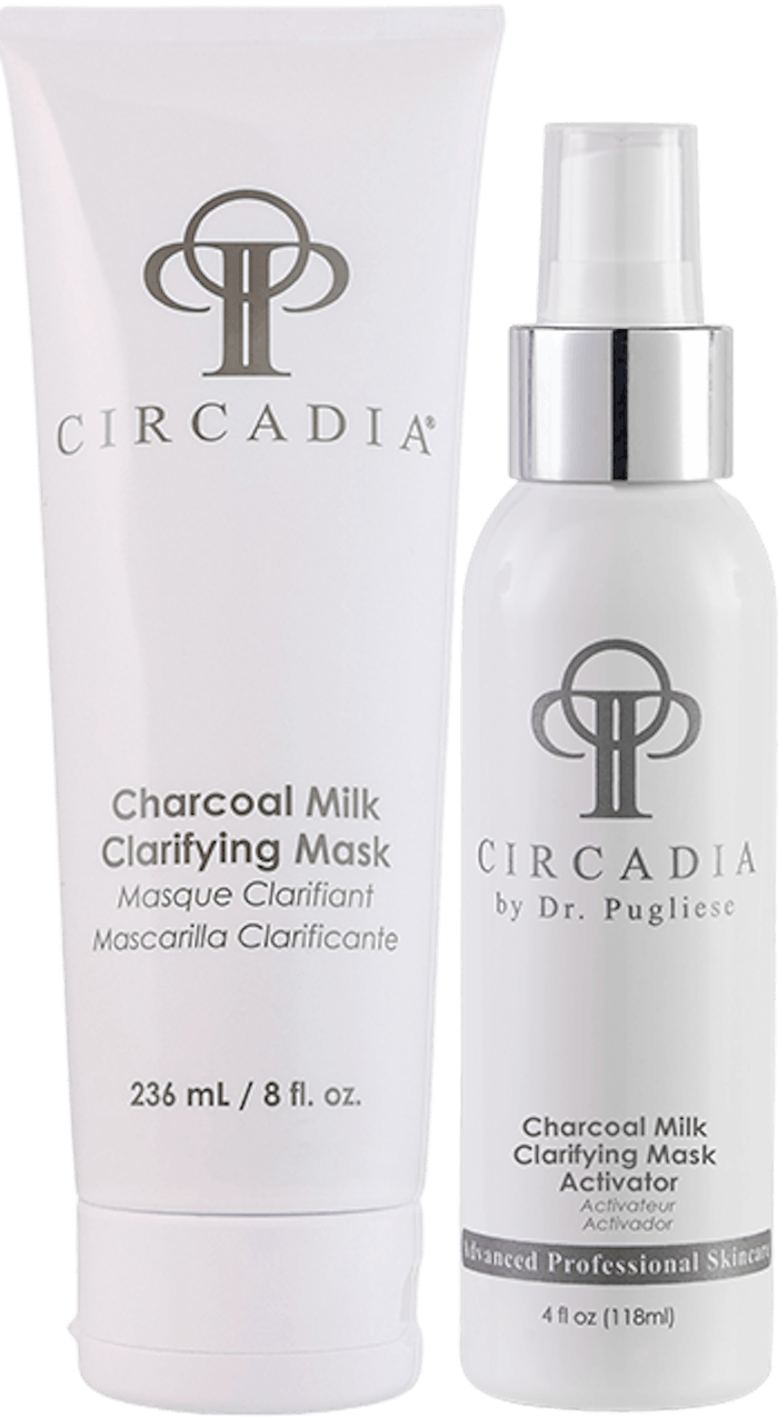Charcoal Milk Clarifying Mask & Activator Set Relieve Acne Congestion