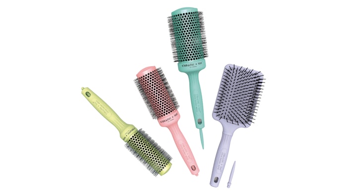 Olivia Garden has added spring colors to Ceramic + Ion Collection with Blossom Brushes.