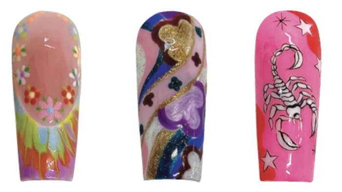 U.K.-based nail artist Stacey Machin creates three nail looks inspired by Don Emilio Pucci.