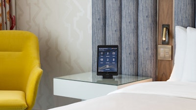 The Well+ech room at Lake Nona Wave Hotel is hardwired with a rotating roster of sleep innovations.