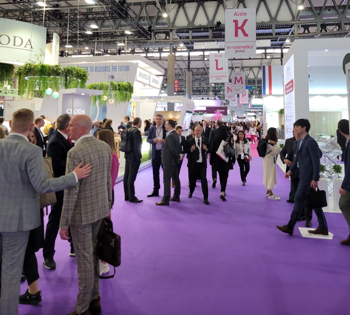 The busy in-cosmetics Global show floor in Barcelona featured hundreds of new ingredients.