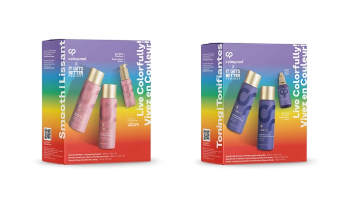 Colorproof, leader in professional color care and high-performance formulations, joins forces again with the It Gets Better Project for Pride Month with two new launches.