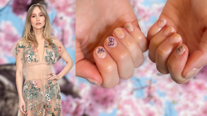 Manicurist Emi Kudo created Suki Waterhouse's nails for the 2023 Met Gala.