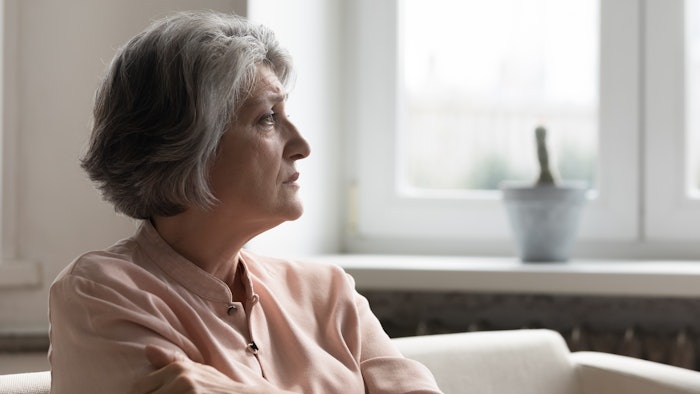 Old Woman with Concerned Expression