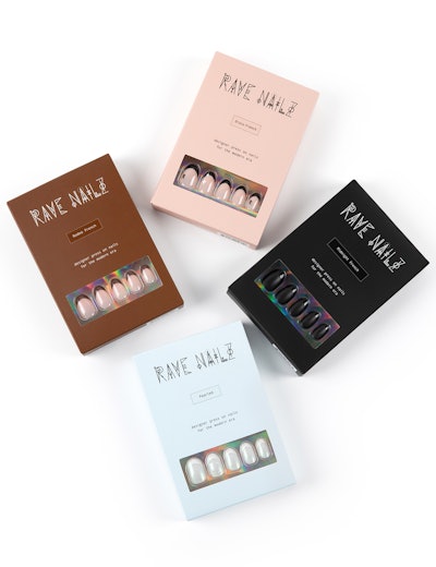 Designed for natural length, the French Twist collection from Rave Nailz includes four elegant press-on nail options for every nail lover who is a fan of a stylish French tip.