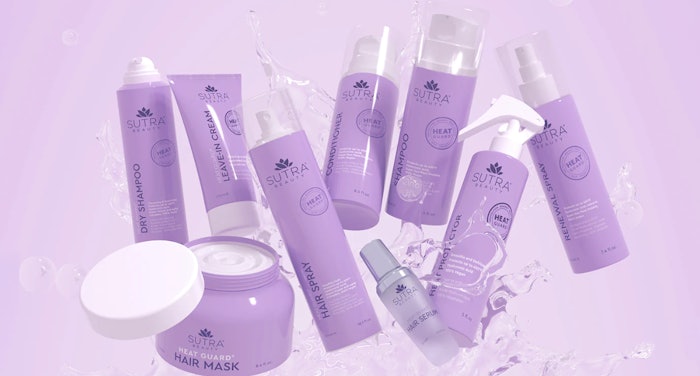 The Heat Guard Collection from Sutra Beauty infuses your hair with humectants and nutrients including hyaluronic acid, amino acids, and plant proteins that strengthen hair and stop the damage cycle through every step of your hair care routine.