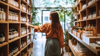 Woman Shopping for Skin Care