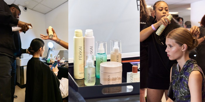 International hairstylist Jawara created the looks for ALTUZARRA's New York Fashion Week runway show using products from FEKKAI.