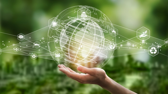 Illustration for environmental, business or green investment concepts