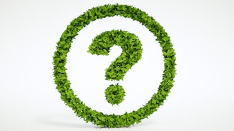 Natural leaf question symbol with white background
